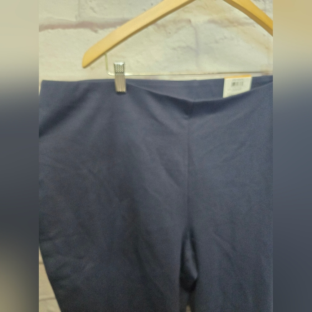 NWT Alfani Pull On Hi Rise Ess Pants In Navy Sz 3X - Picture 5 of 7